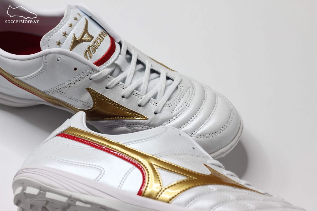 Mizuno Wave Cup Legend AS TF màu trắng đồng - P1GD201962