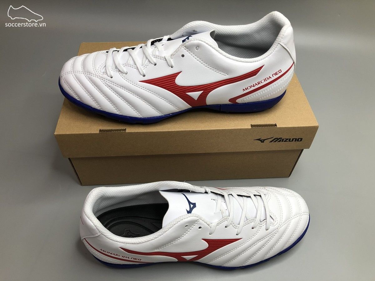 Mizuno Monarcida Neo II Select AS TF màu trắng đế xanh P1GD210562