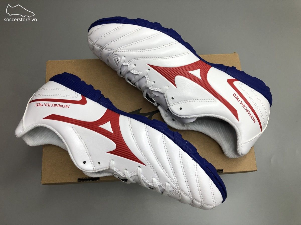 Mizuno Monarcida Neo II Select AS TF màu trắng đế xanh P1GD210562