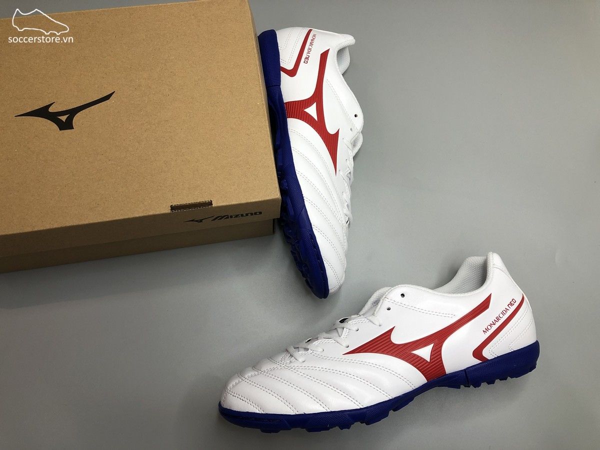 Mizuno Monarcida Neo II Select AS TF màu trắng đế xanh P1GD210562