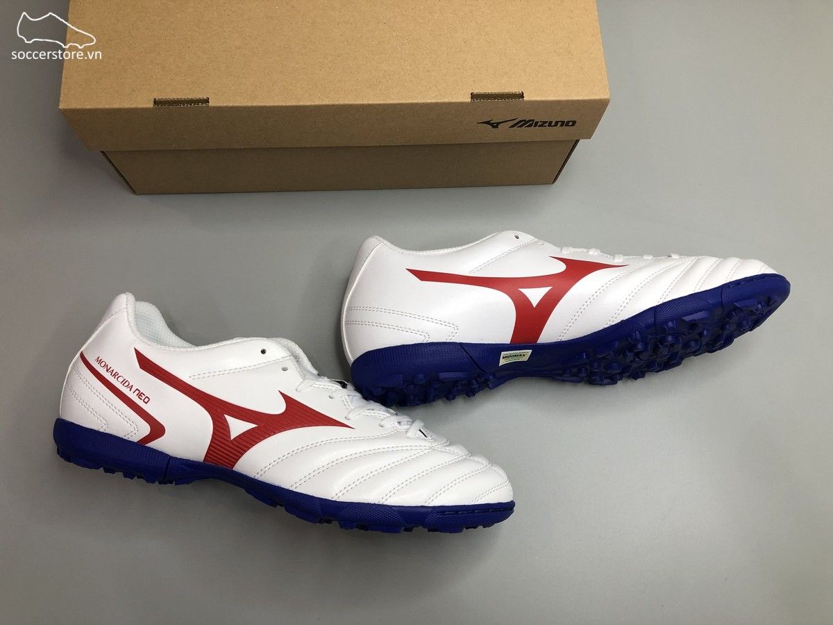 Mizuno Monarcida Neo II Select AS TF màu trắng đế xanh P1GD210562