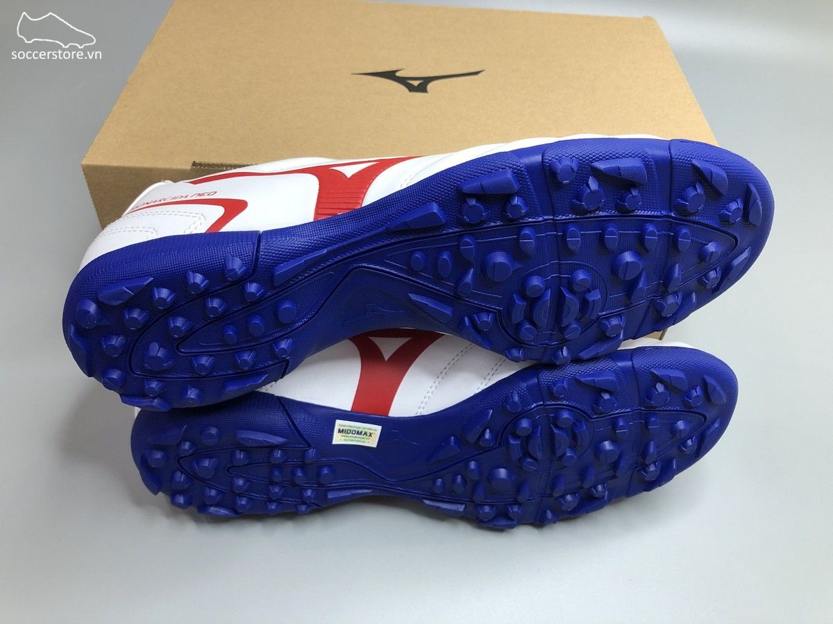 Mizuno Monarcida Neo II Select AS TF màu trắng đế xanh P1GD210562