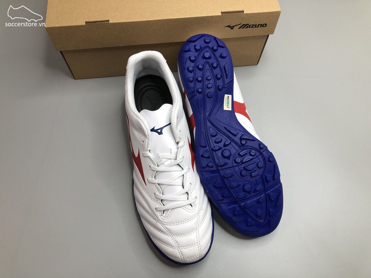 Mizuno Monarcida Neo II Select AS TF màu trắng đế xanh P1GD210562