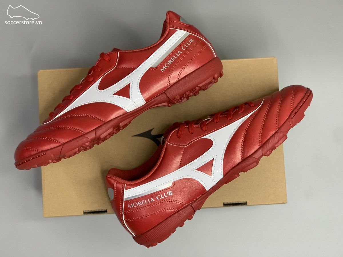 Mizuno Morelia II Club AS TF màu đỏ trắng - P1GD221660