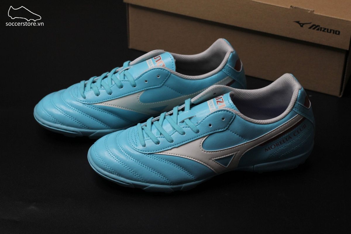 Mizuno Morelia II Club AS TF màu xanh ngọc-P1GD231625