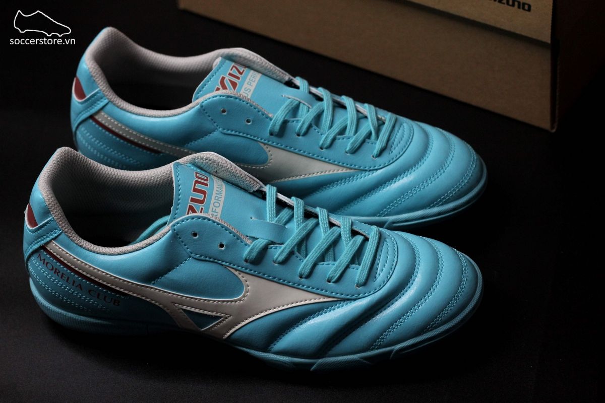 Mizuno Morelia II Club AS TF màu xanh ngọc-P1GD231625