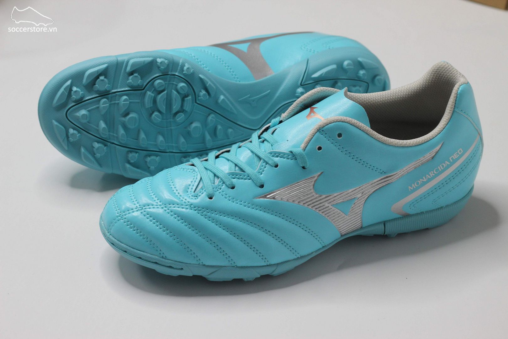 Mizuno Monarcida Neo II Select AS TF xanh ngọc P1GD232525 Neo 2