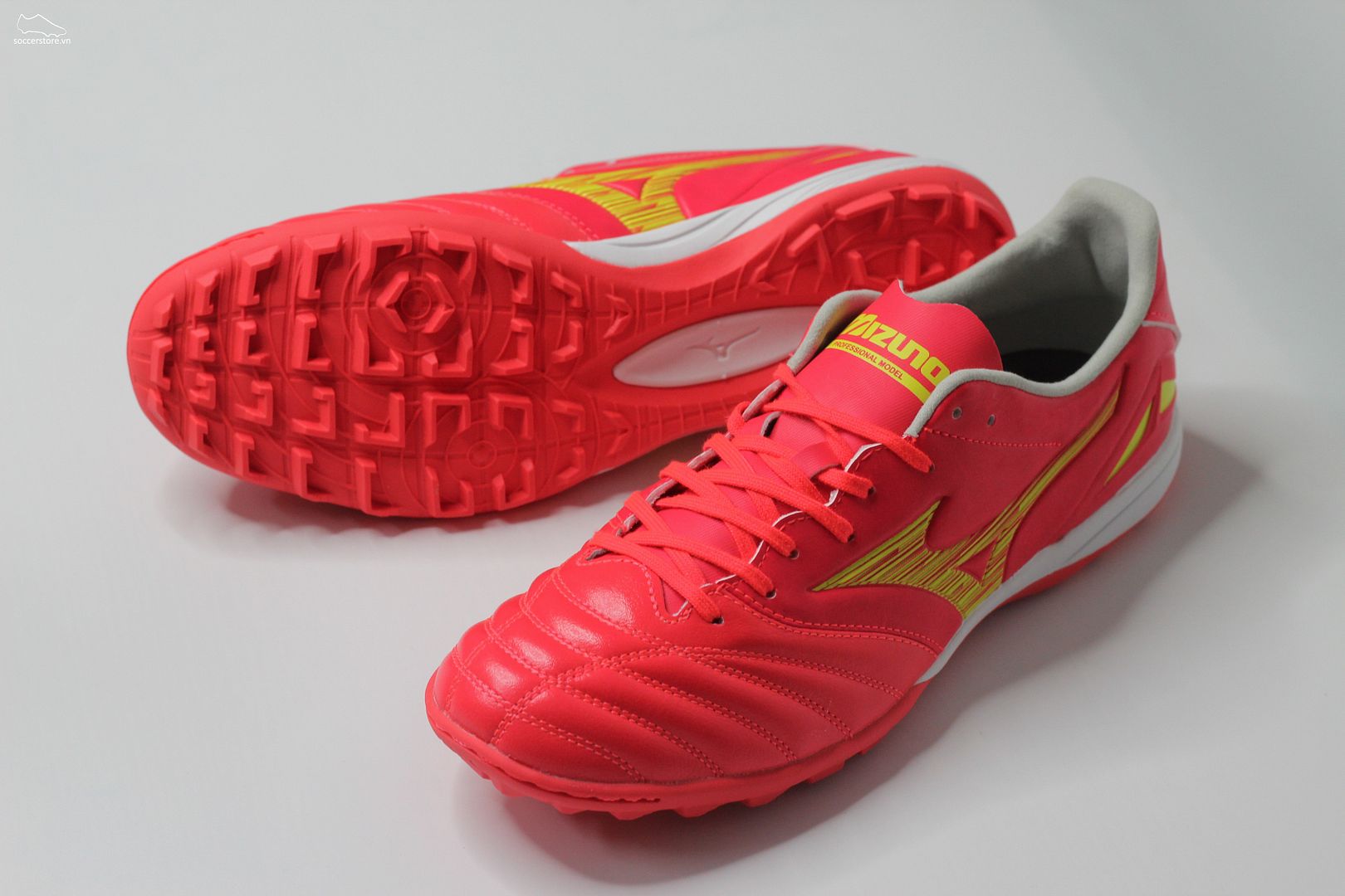 Giày bóng đá Mizuno Morelia Neo 4 Pro AS TF màu đỏ P1GD233464