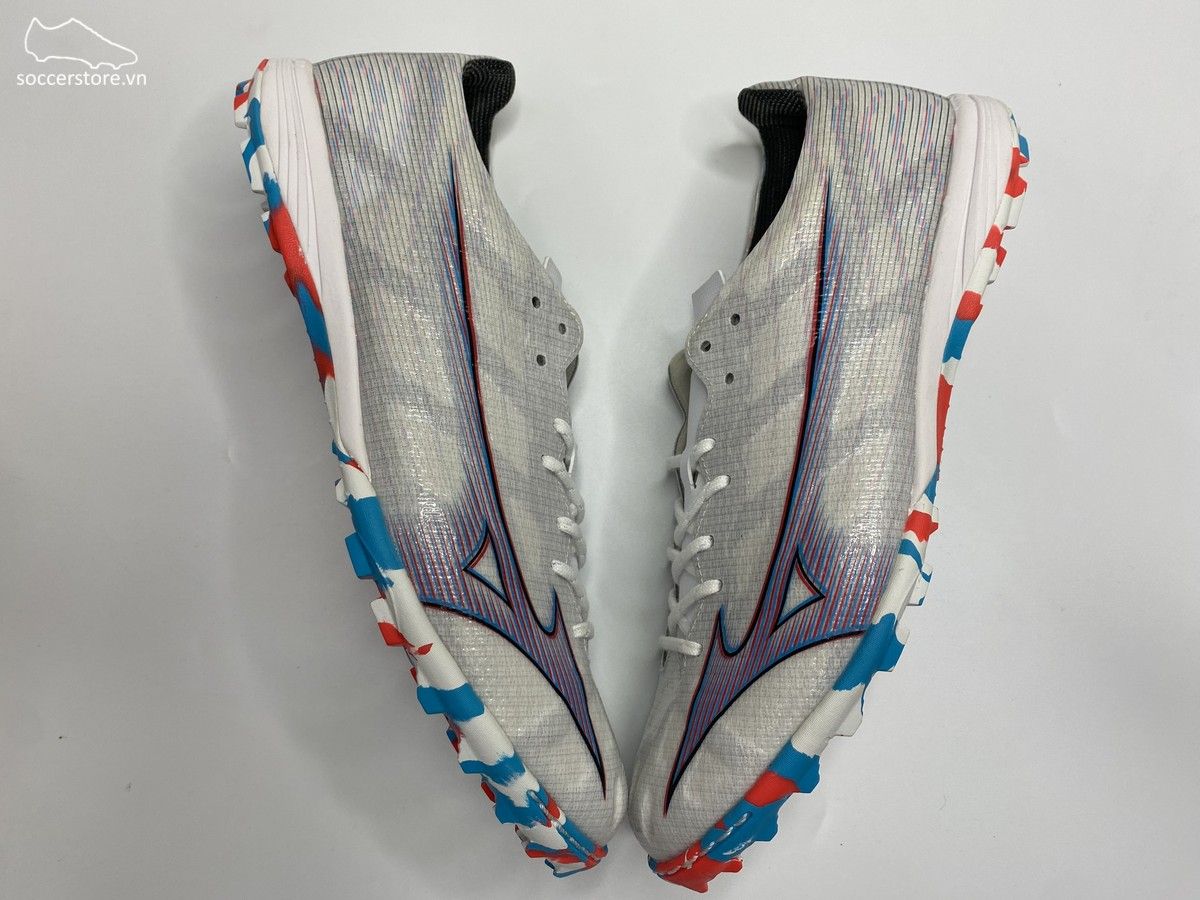 Mizuno α Alpha Pro AS TF màu Trắng bạc / Xám - P1GD236409