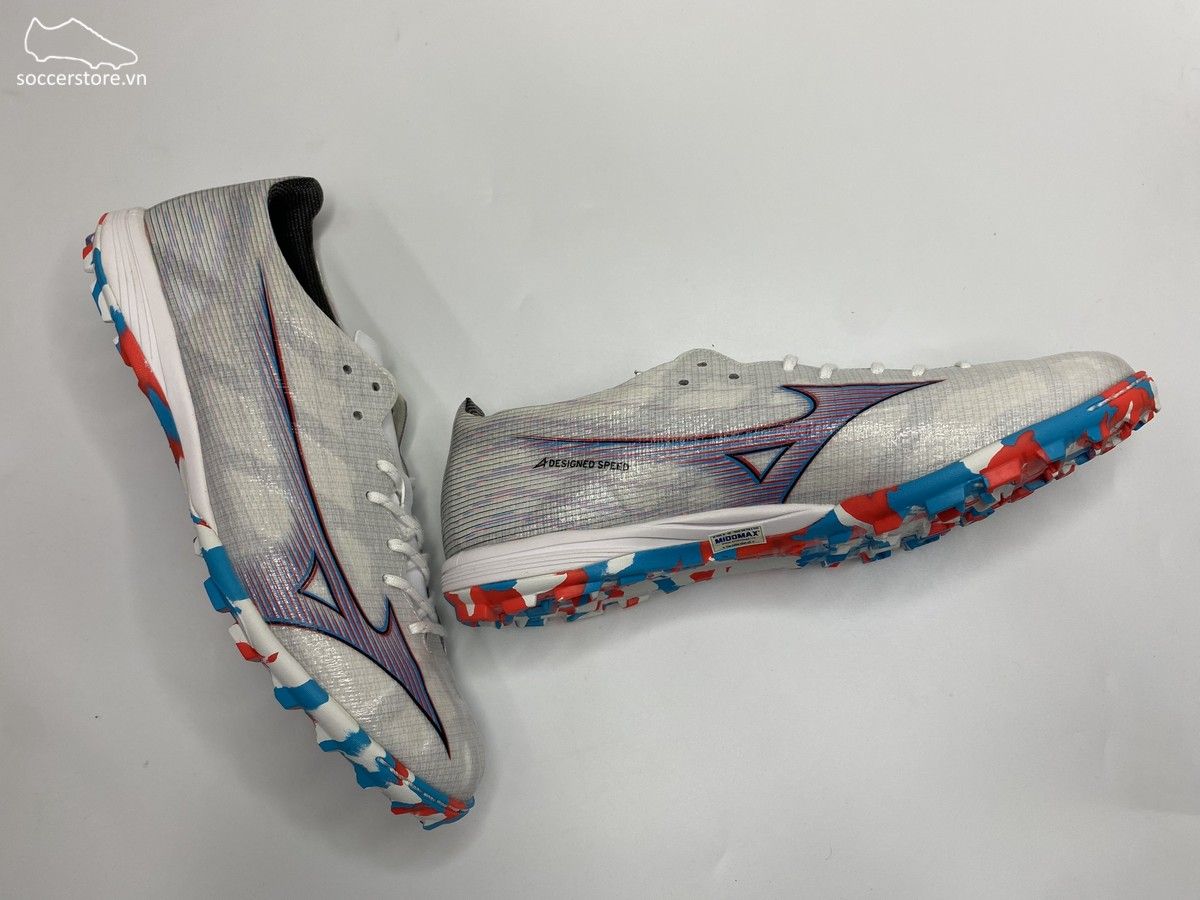 Mizuno α Alpha Pro AS TF màu Trắng bạc / Xám - P1GD236409