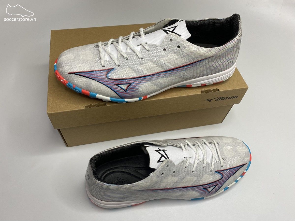Mizuno α Alpha Pro AS TF màu Trắng bạc / Xám - P1GD236409