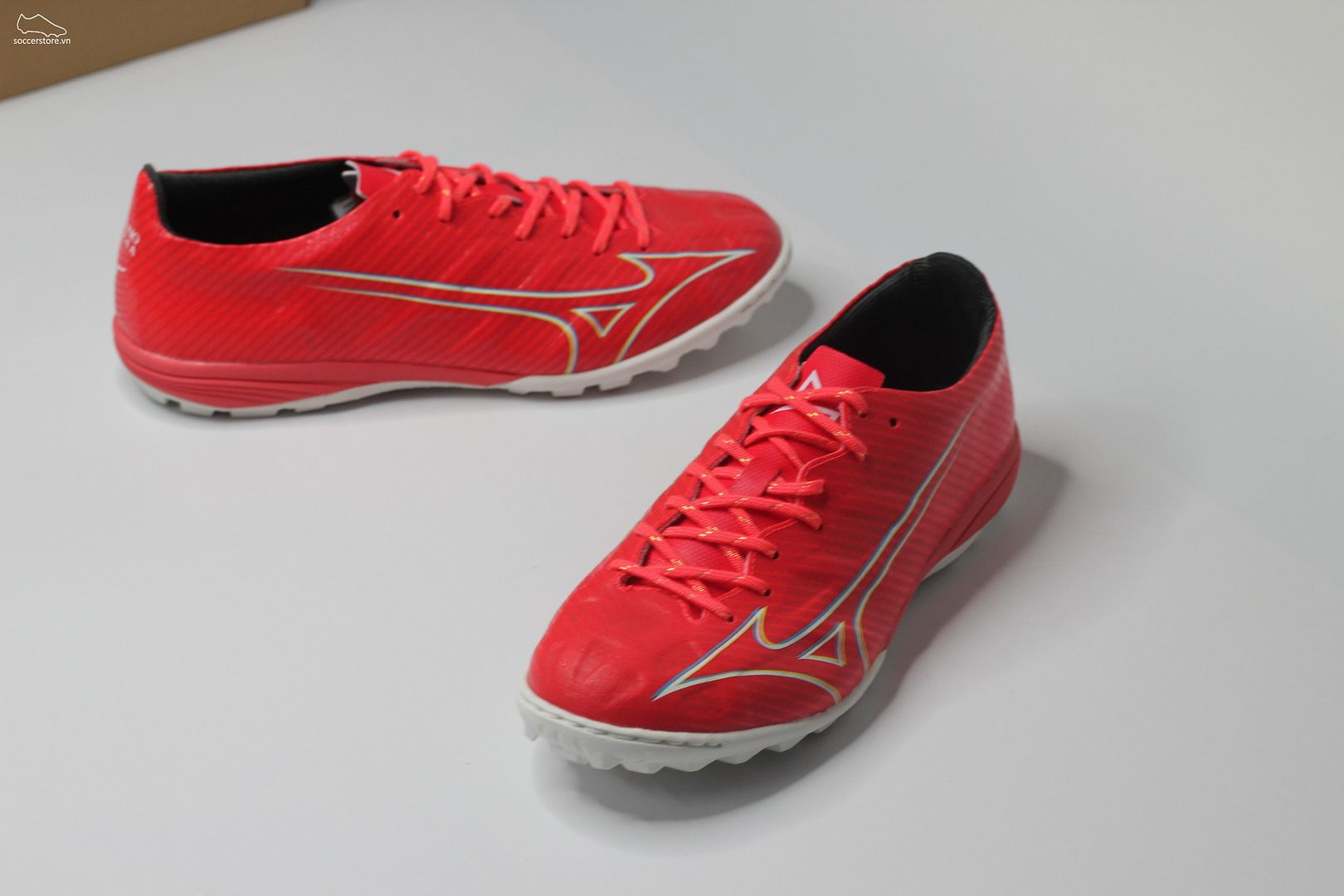 Mizuno Alpha Pro AS TF màu đỏ cam đế trắng P1GD236464