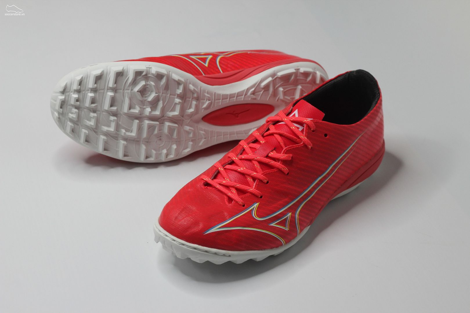 Mizuno Alpha Pro AS TF màu đỏ cam đế trắng P1GD236464