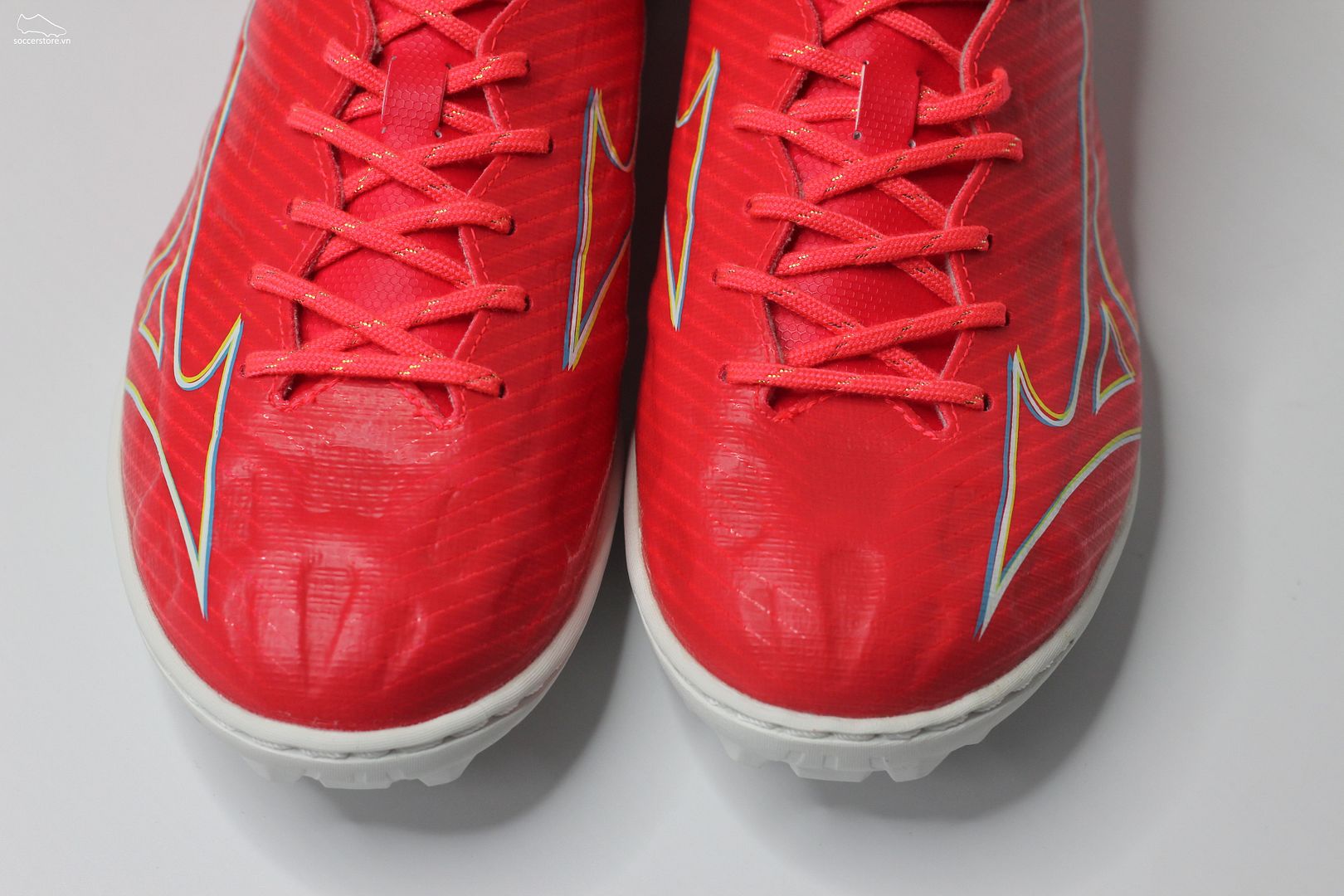 Mizuno Alpha Pro AS TF màu đỏ cam đế trắng P1GD236464