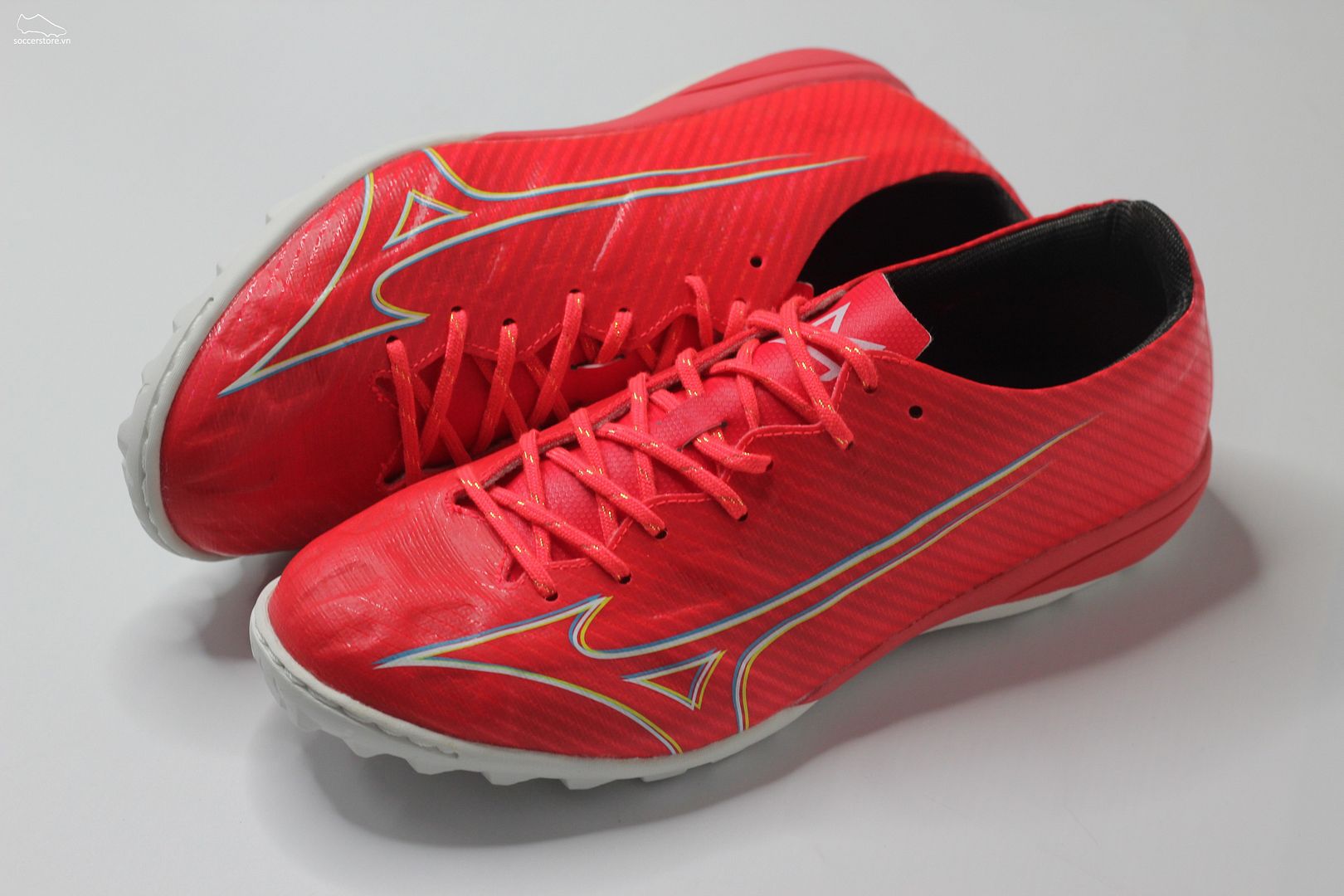 Mizuno Alpha Pro AS TF màu đỏ cam đế trắng P1GD236464