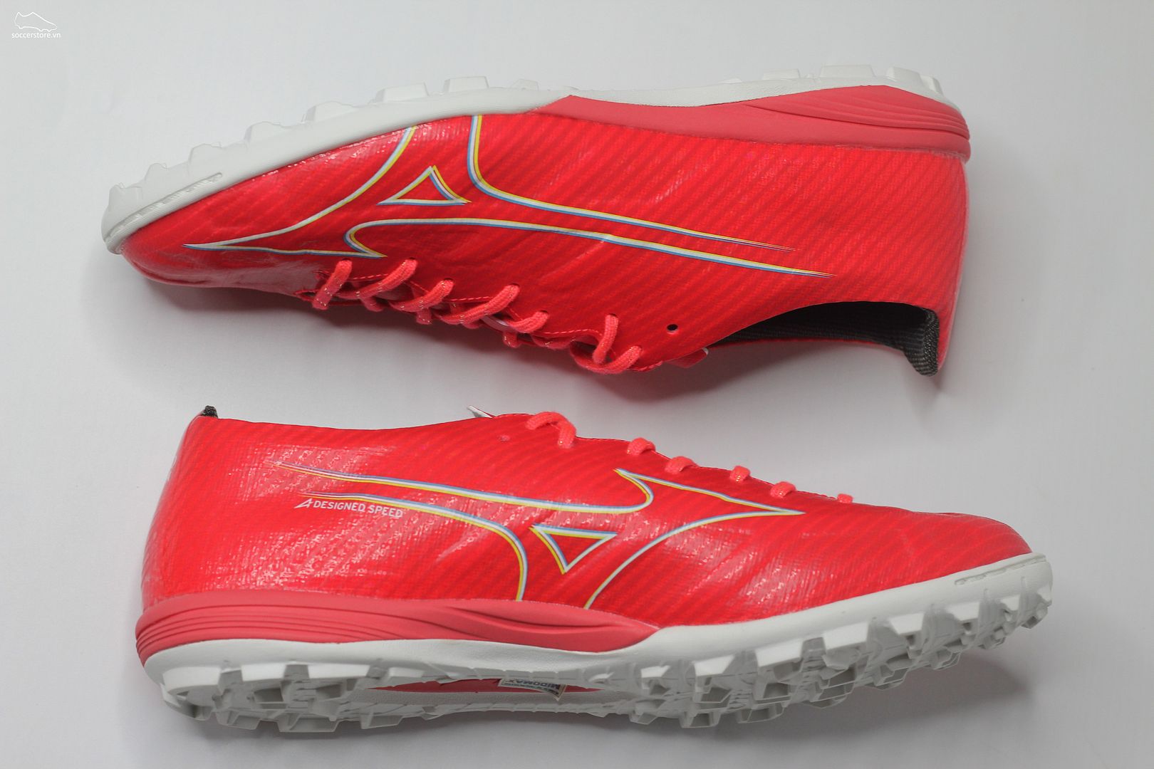 Mizuno Alpha Pro AS TF màu đỏ cam đế trắng P1GD236464