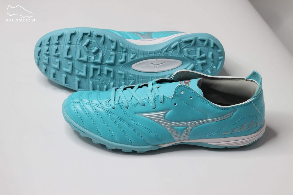 Mizuno Morelia Neo III Pro AS TF màu xanh ngọc - P1GD238425