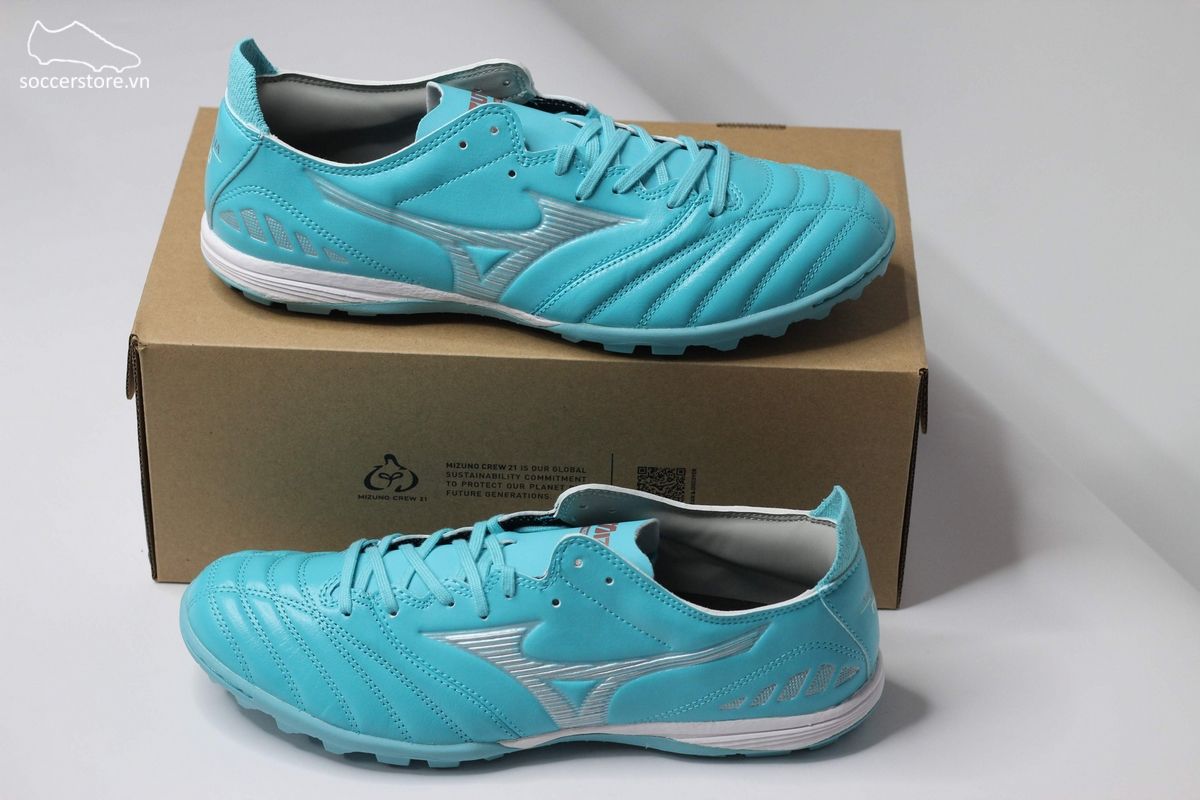 Mizuno Morelia Neo III Pro AS TF màu xanh ngọc - P1GD238425