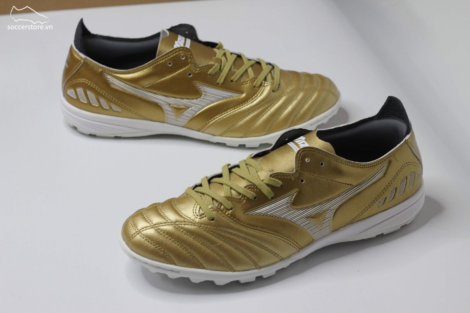 Mizuno Morelia Neo III Pro AS TF vàng đồng P1GD238452