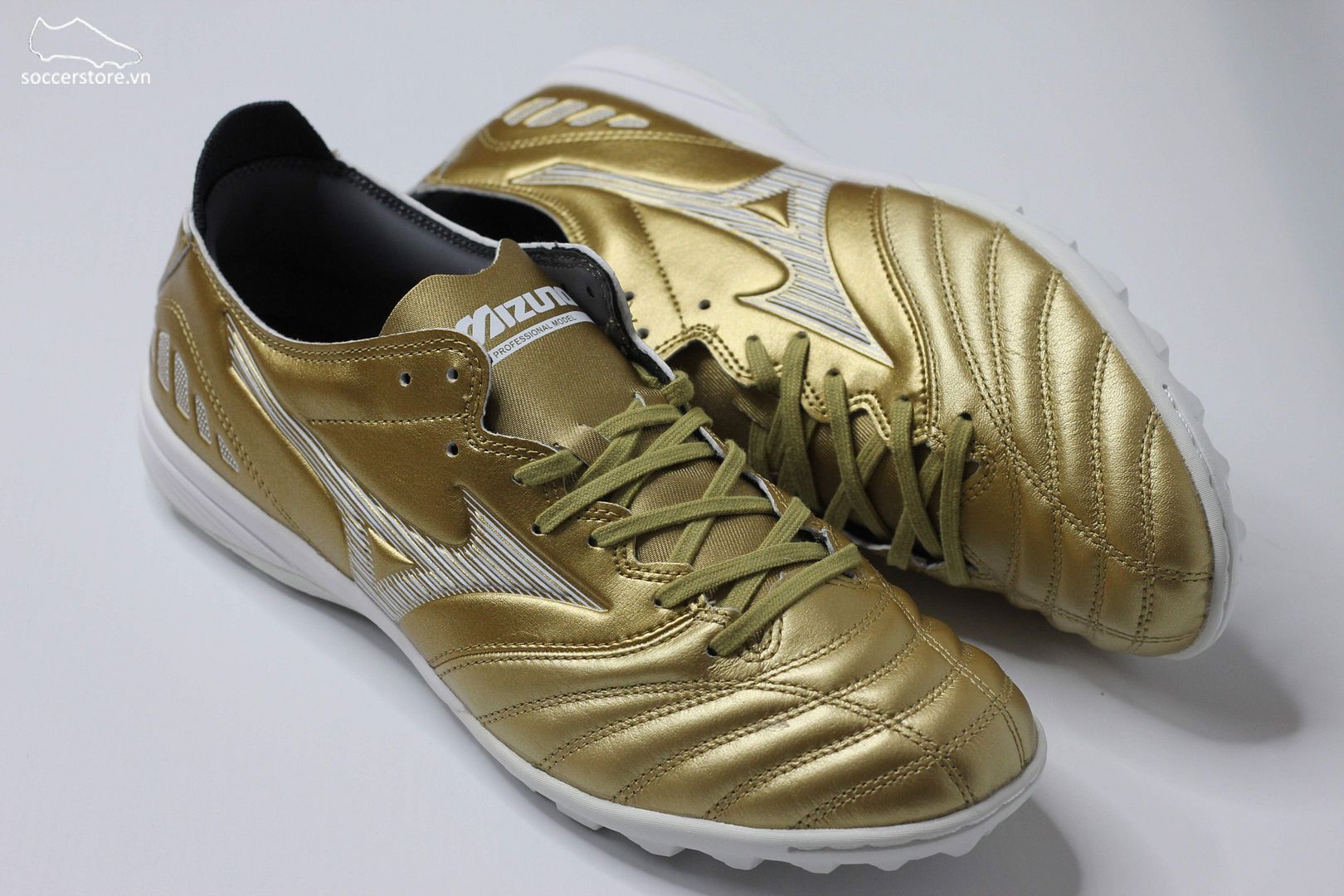 Mizuno Morelia Neo III Pro AS TF vàng đồng P1GD238452