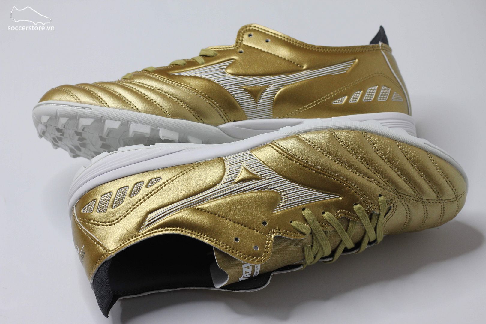 Mizuno Morelia Neo III Pro AS TF vàng đồng P1GD238452