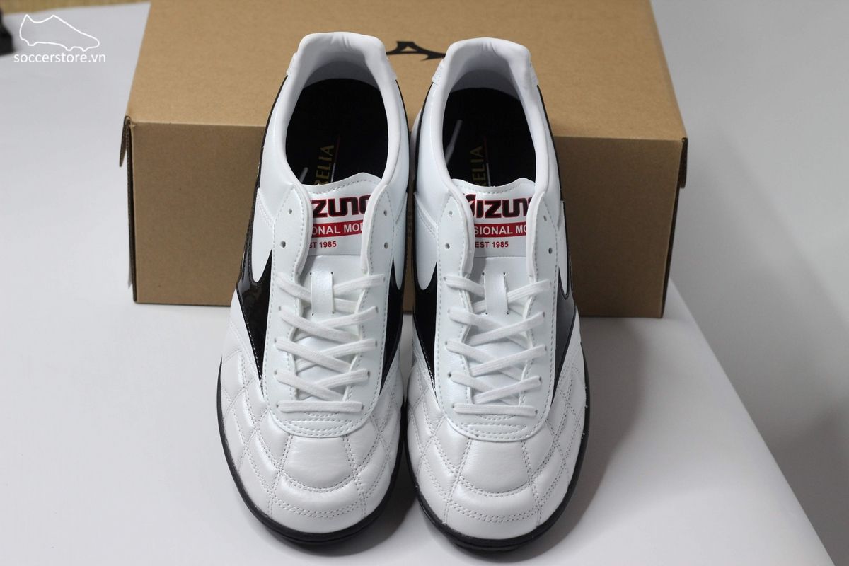 Mizuno Morelia TF- White/ Black/ Crimson Q1GB190209