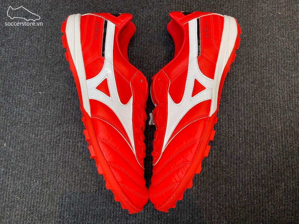 Mizuno Morelia TF- Bright Crimson/ White/ Black Q1GB210160