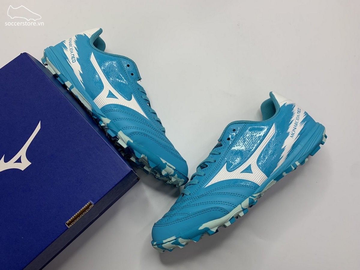 Mizuno Monarcida Neo Sala Pro TF - Light Blue - White - Q1GB212123