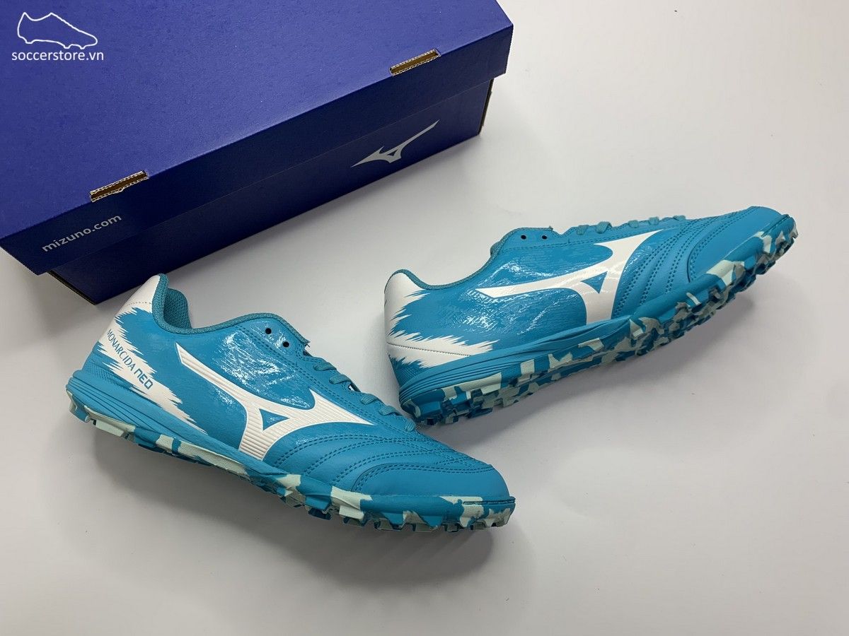 Mizuno Monarcida Neo Sala Pro TF - Light Blue - White - Q1GB212123
