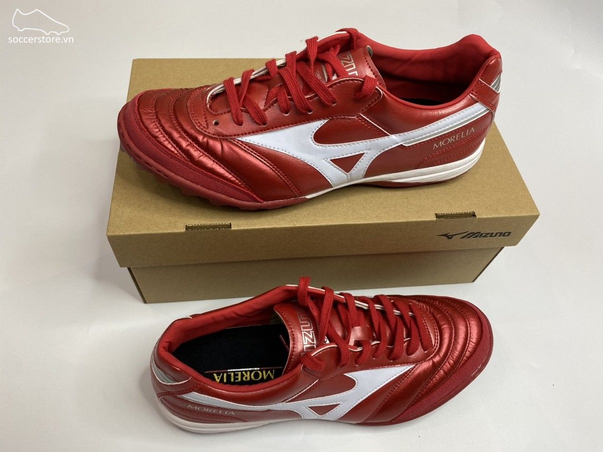 Mizuno Morelia Sala Elite TF màu đỏ trắng bạc Q1GB221060