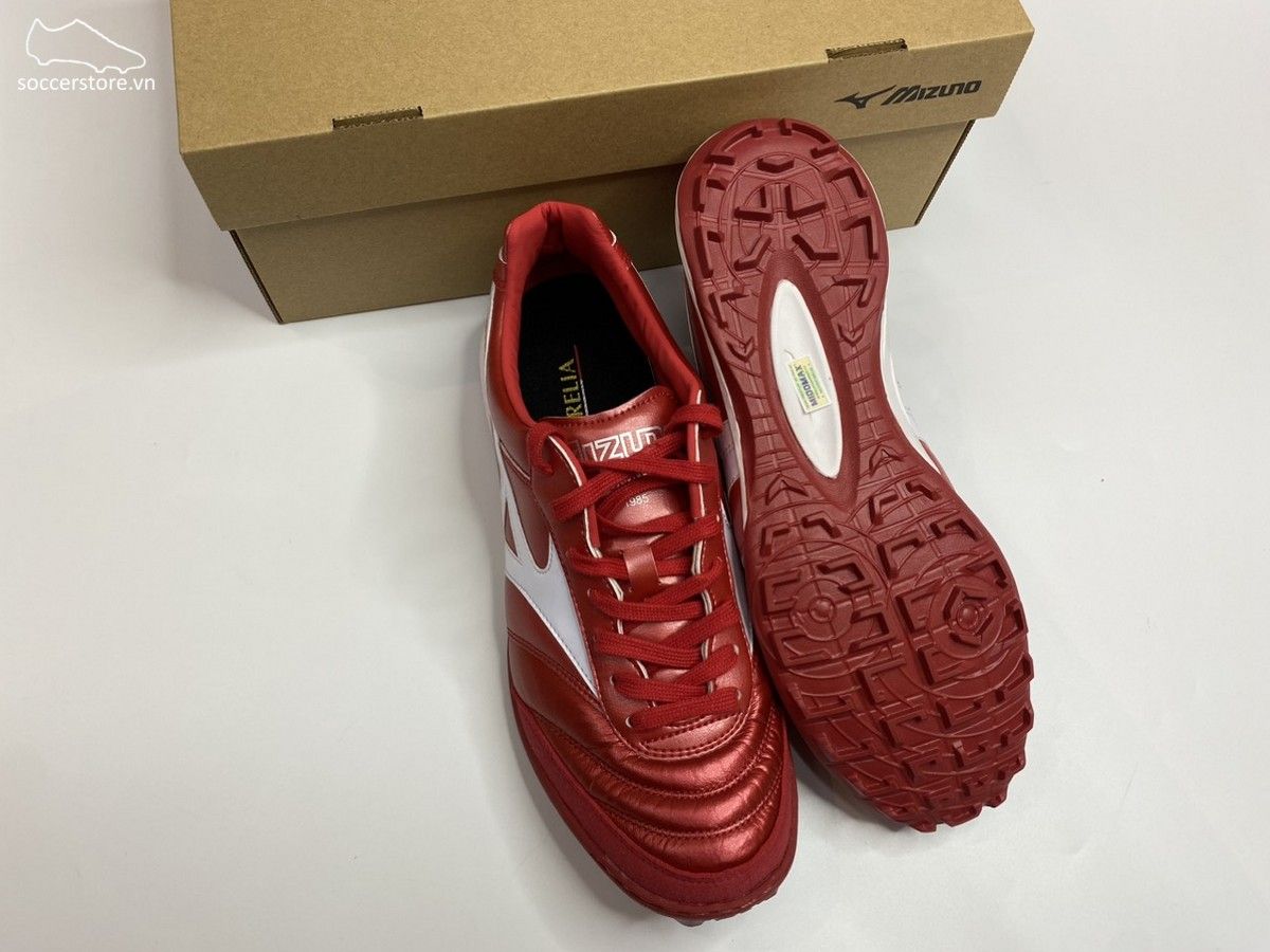 Mizuno Morelia Sala Elite TF màu đỏ trắng bạc Q1GB221060
