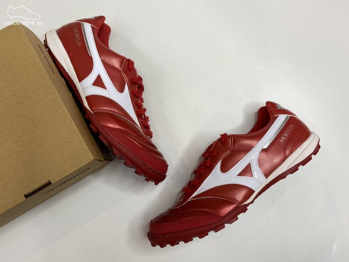 Mizuno Morelia Sala Elite TF màu đỏ trắng bạc Q1GB221060