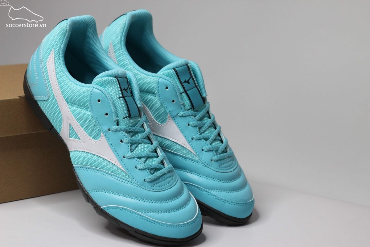 Mizuno Morelia Sala Club TF màu xanh ngọc trắng - Q1GB230370