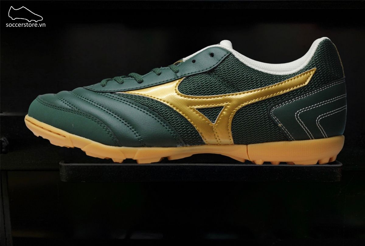 Mizuno Morelia Sala Club TF xanh bộ đội- vàng gold - Q1GB230373