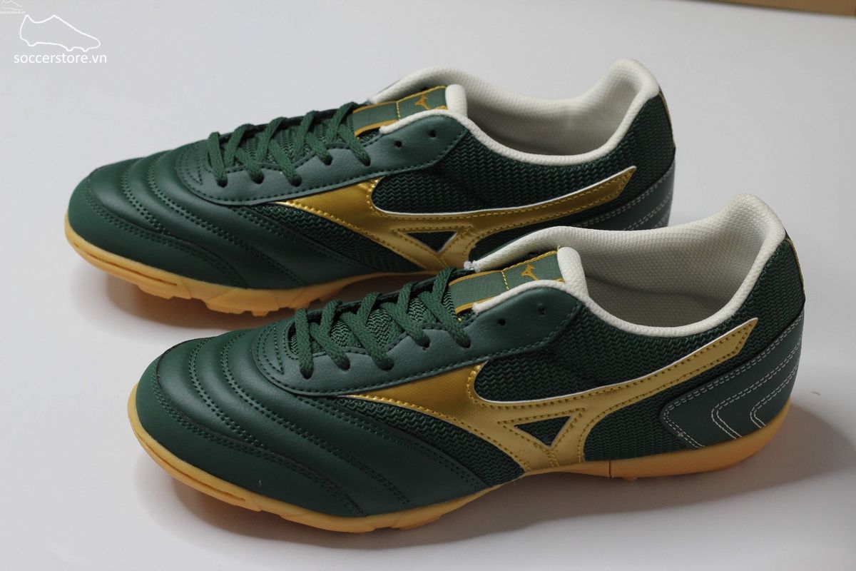 Mizuno Morelia Sala Club TF xanh bộ đội- vàng gold - Q1GB230373