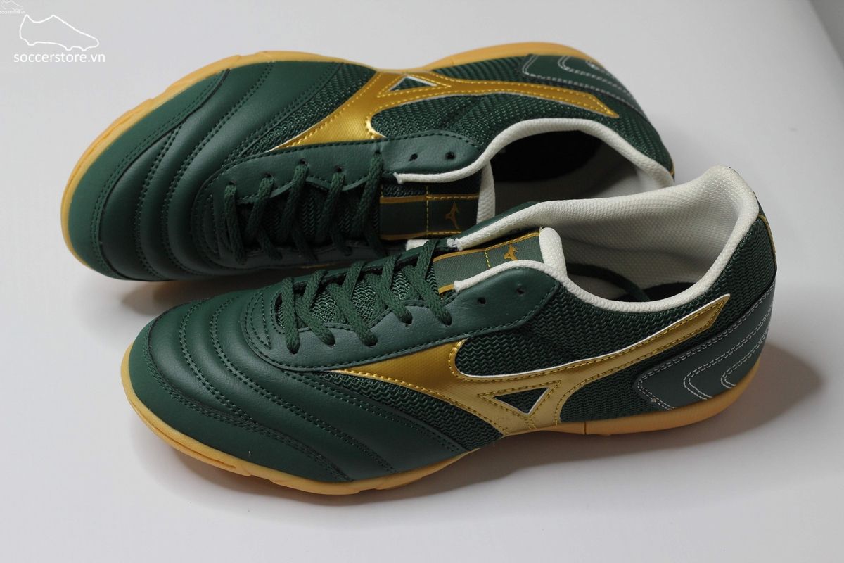 Mizuno Morelia Sala Club TF xanh bộ đội- vàng gold - Q1GB230373
