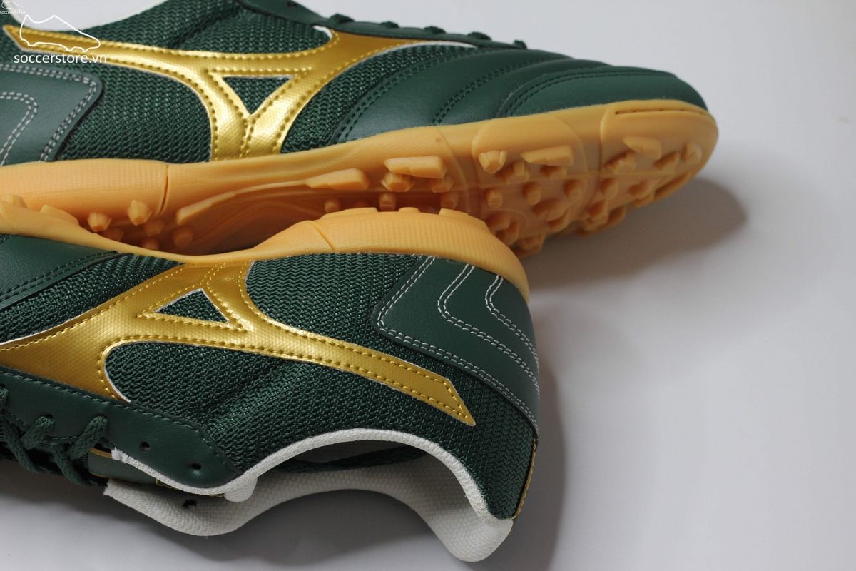 Mizuno Morelia Sala Club TF xanh bộ đội- vàng gold - Q1GB230373