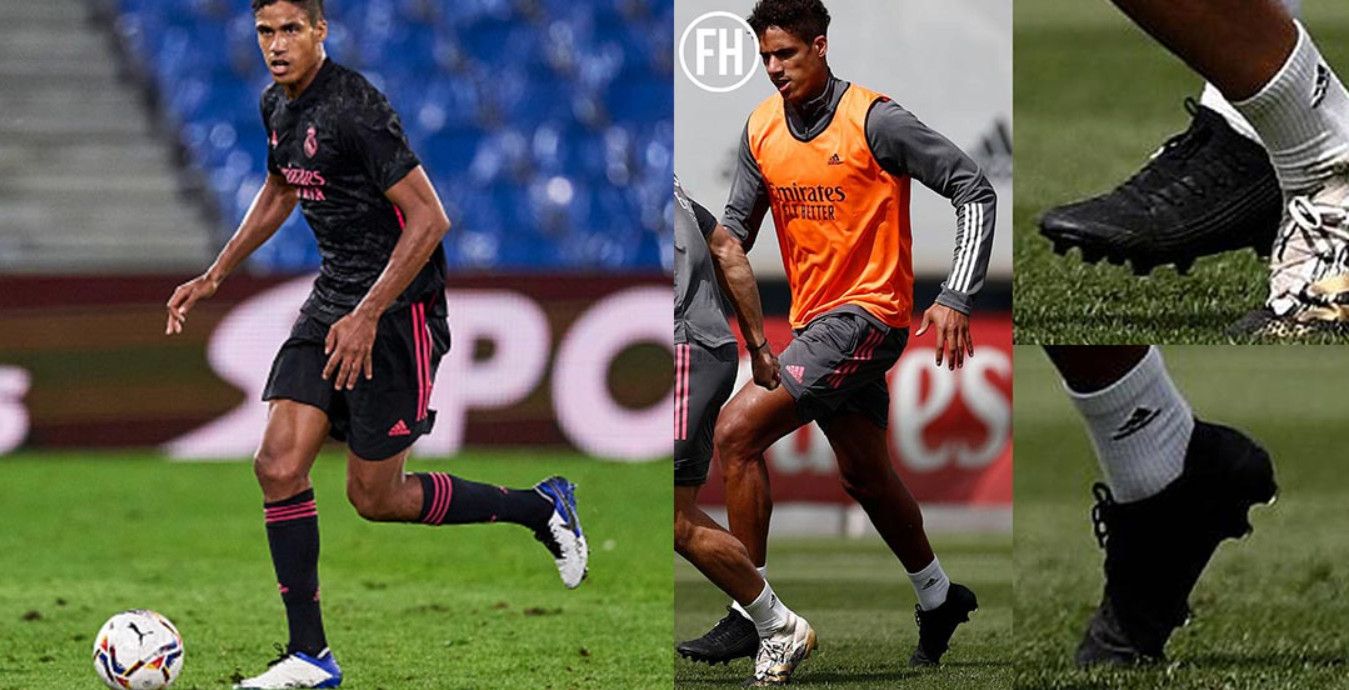 Raphael Varane chuyen sang di giày bóng Puma