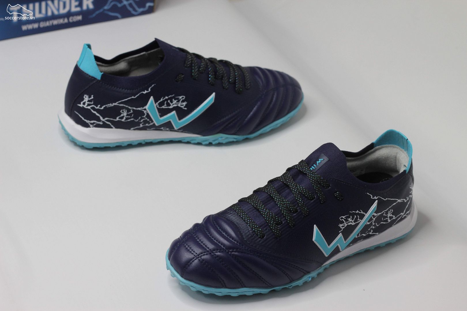 Giày bóng đá Wika Thunder màu navy