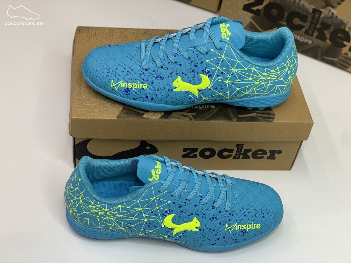 Giày bóng đá Zocker Inspire TF màu xanh dương
