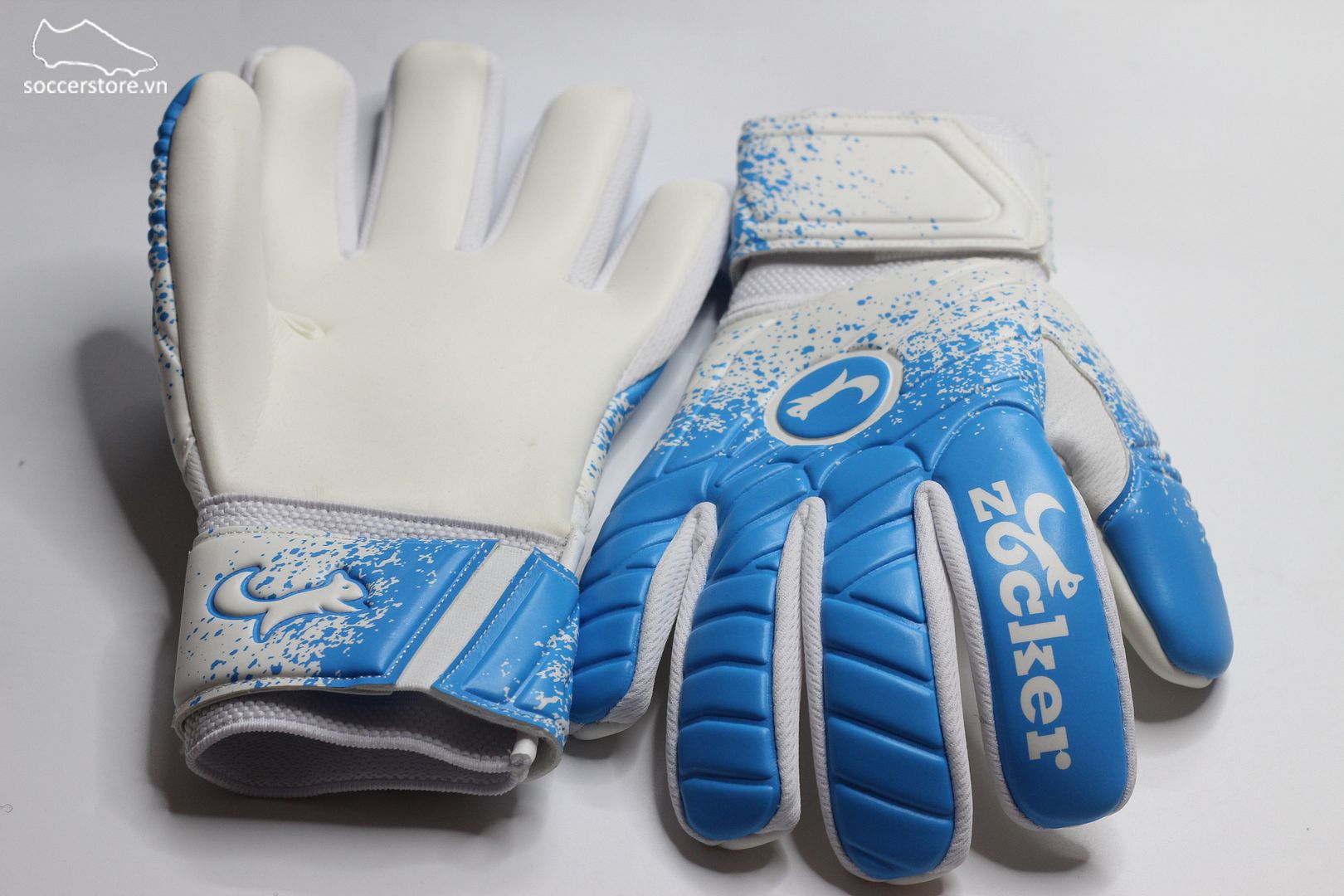 Găng tay thủ môn Zocker Espencer màu xanh blue- trắng - ZGK-S0123