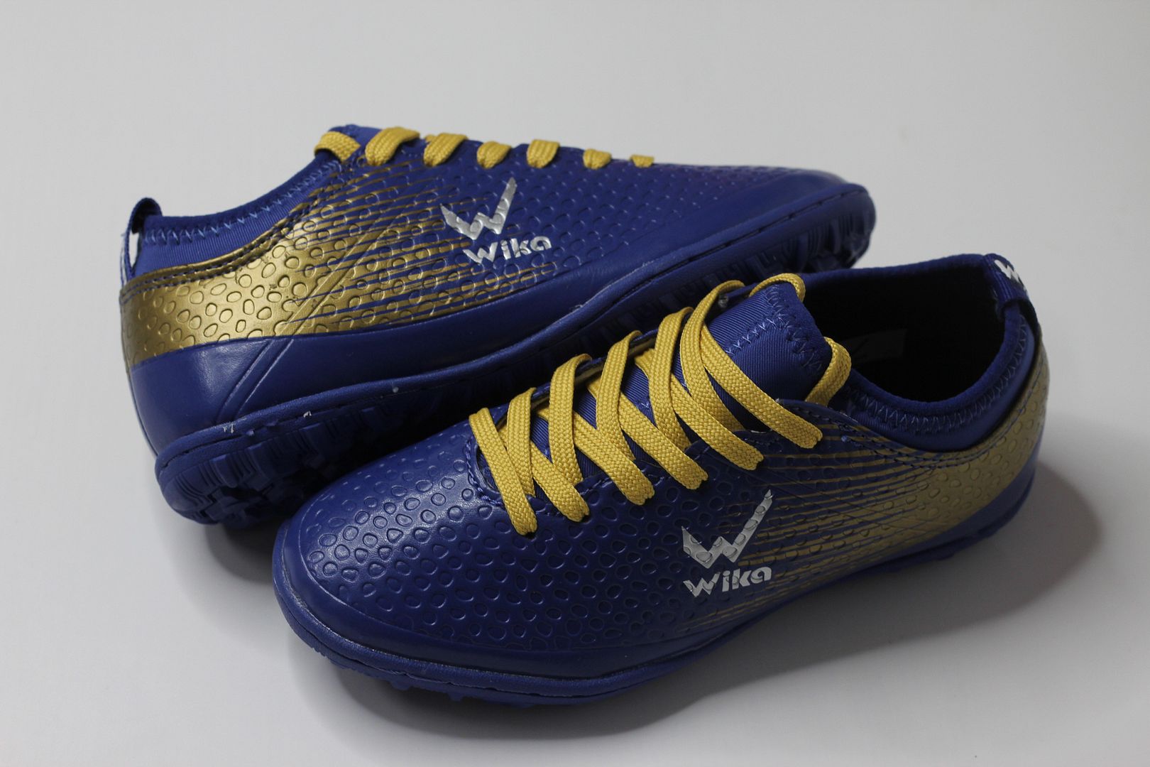 Giày bóng đá trẻ em Wika Flash TF kids màu xanh navy
