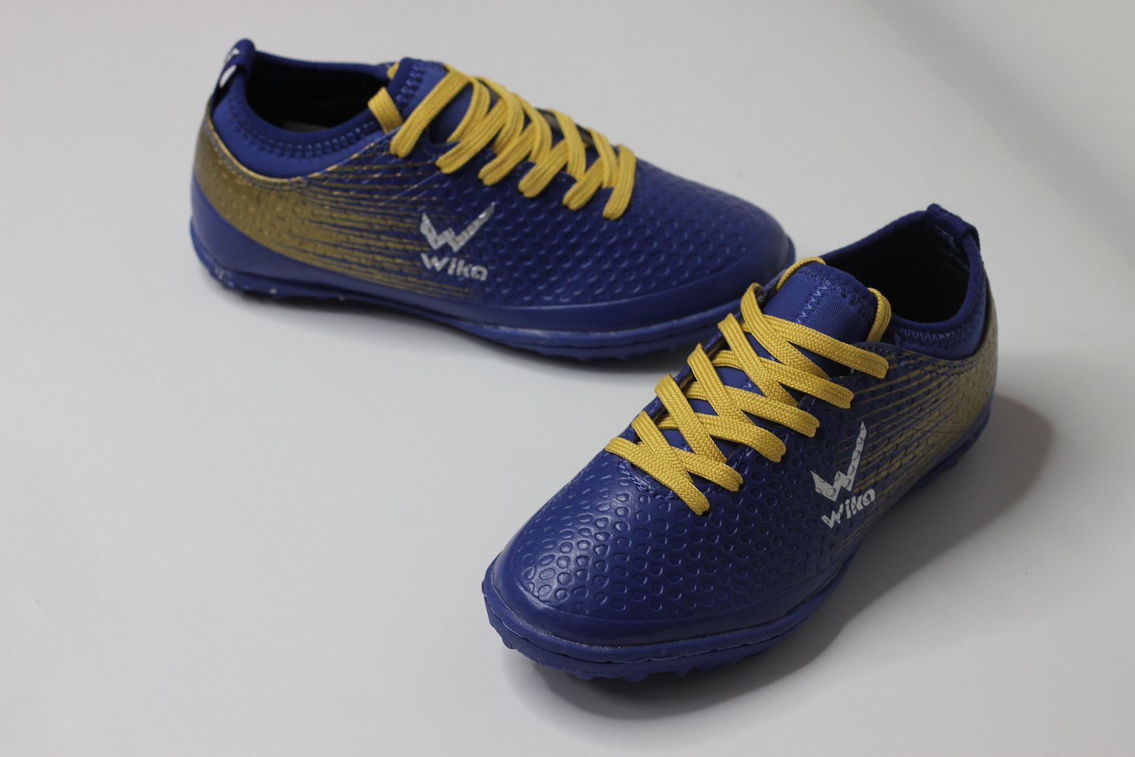 Giày bóng đá trẻ em Wika Flash TF kids màu xanh navy