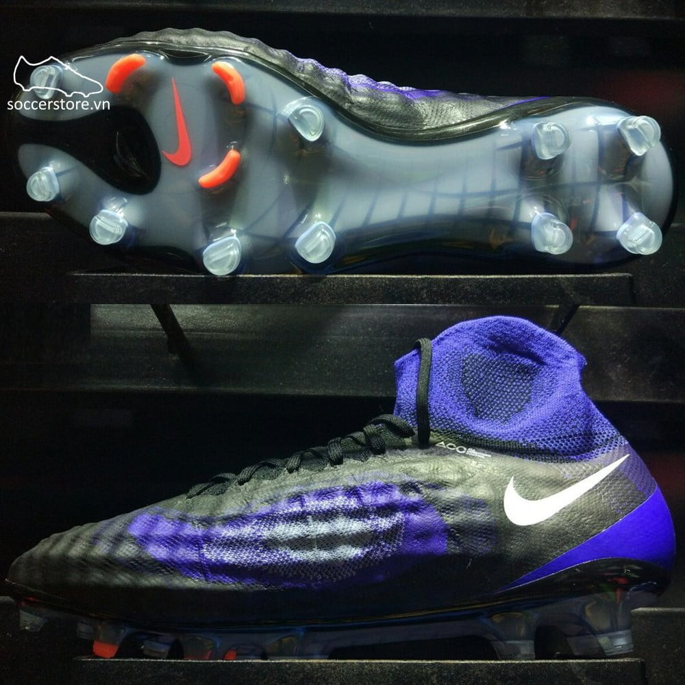 Nike Magista Obra II FG- Black/ White/ Paramount Blue 844595-018
