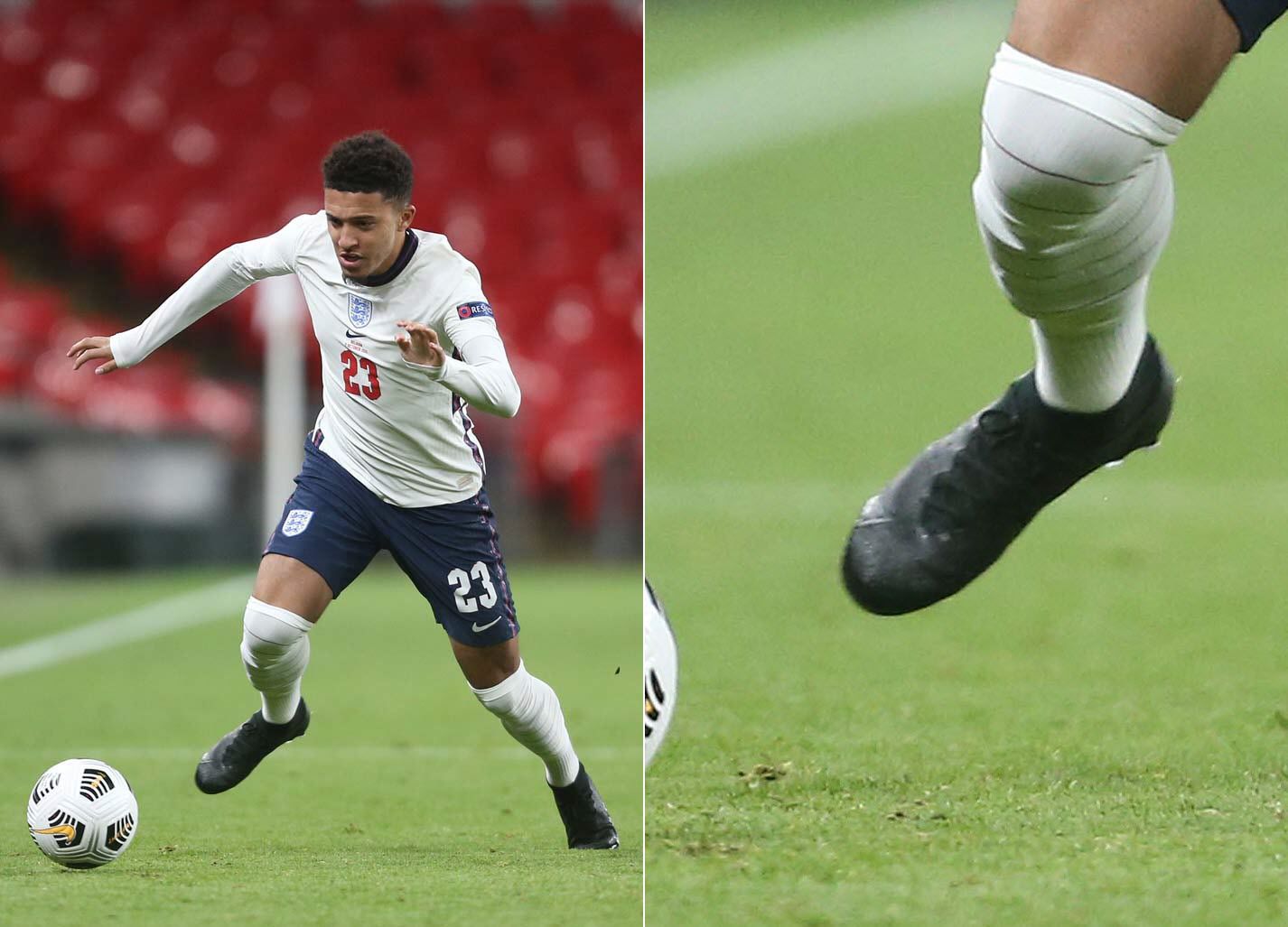 Sancho đi giày Nike Mercurial 2021