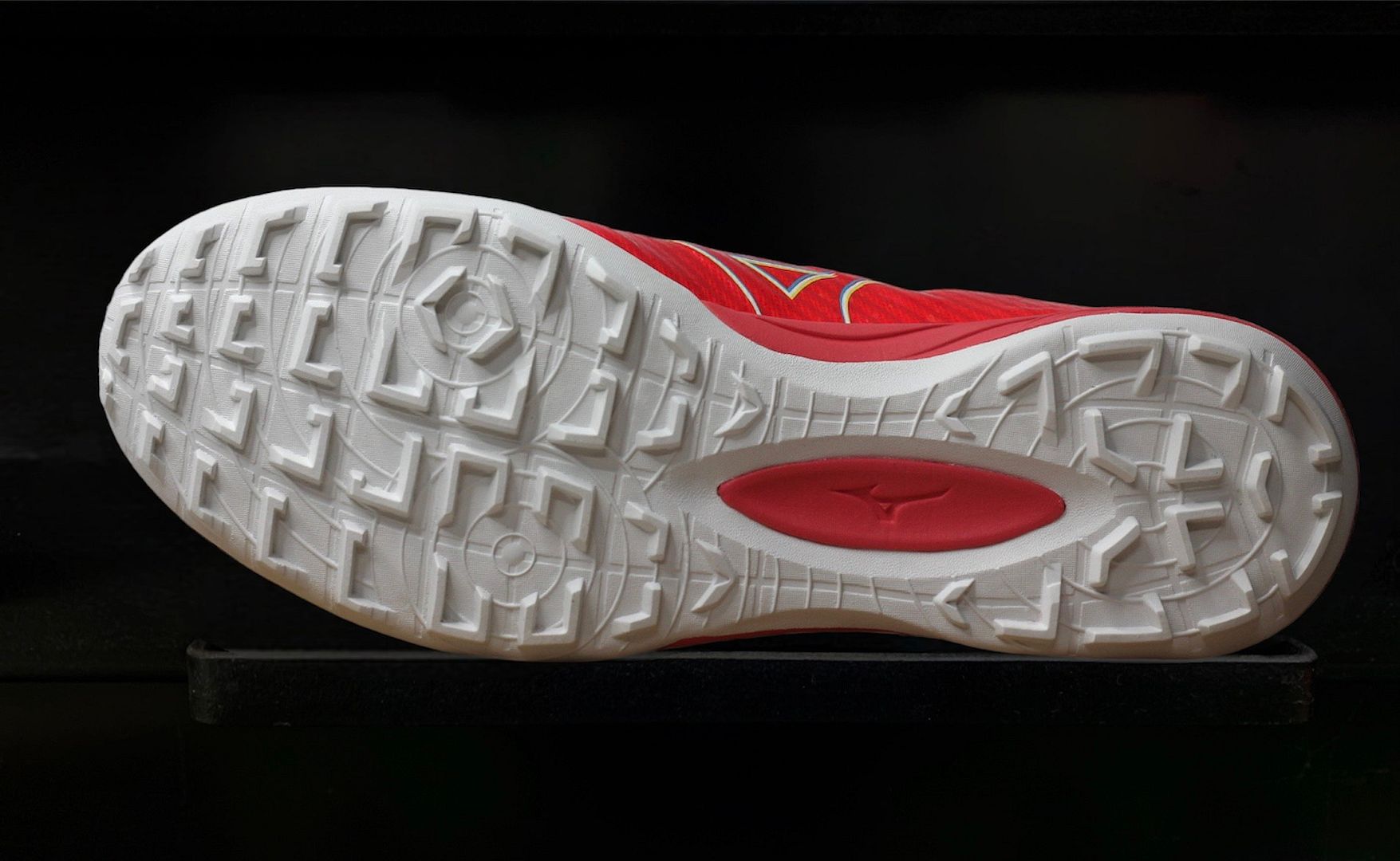 Mizuno Alpha Pro AS TF màu đỏ cam đế trắng P1GD236464