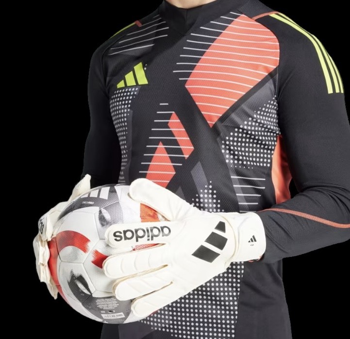 Găng tay thủ môn Adidas Copa Club màu trắng- đen GK Gloves IQ4016