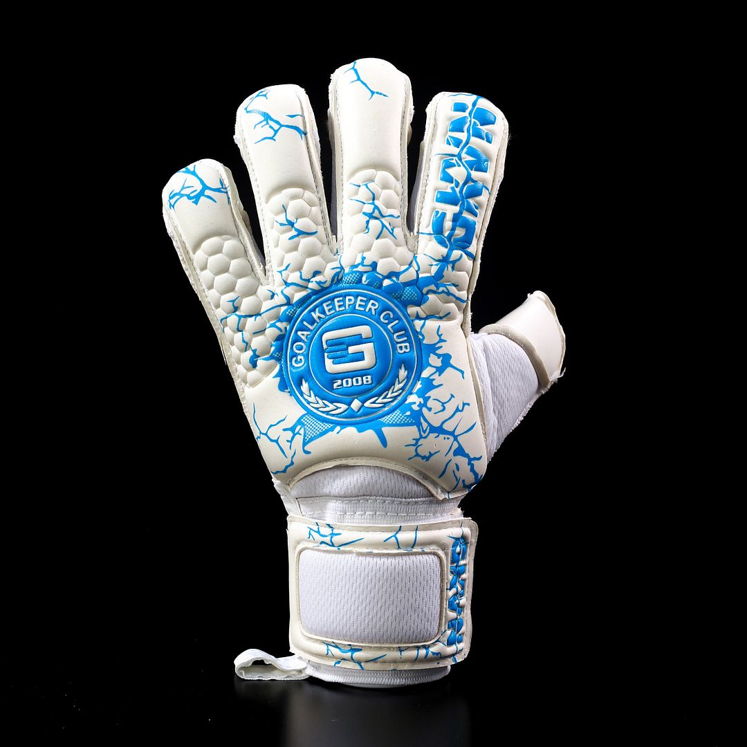 Găng tay thủ môn GKVN Phá Special Contact - màu trắng- xanh blue