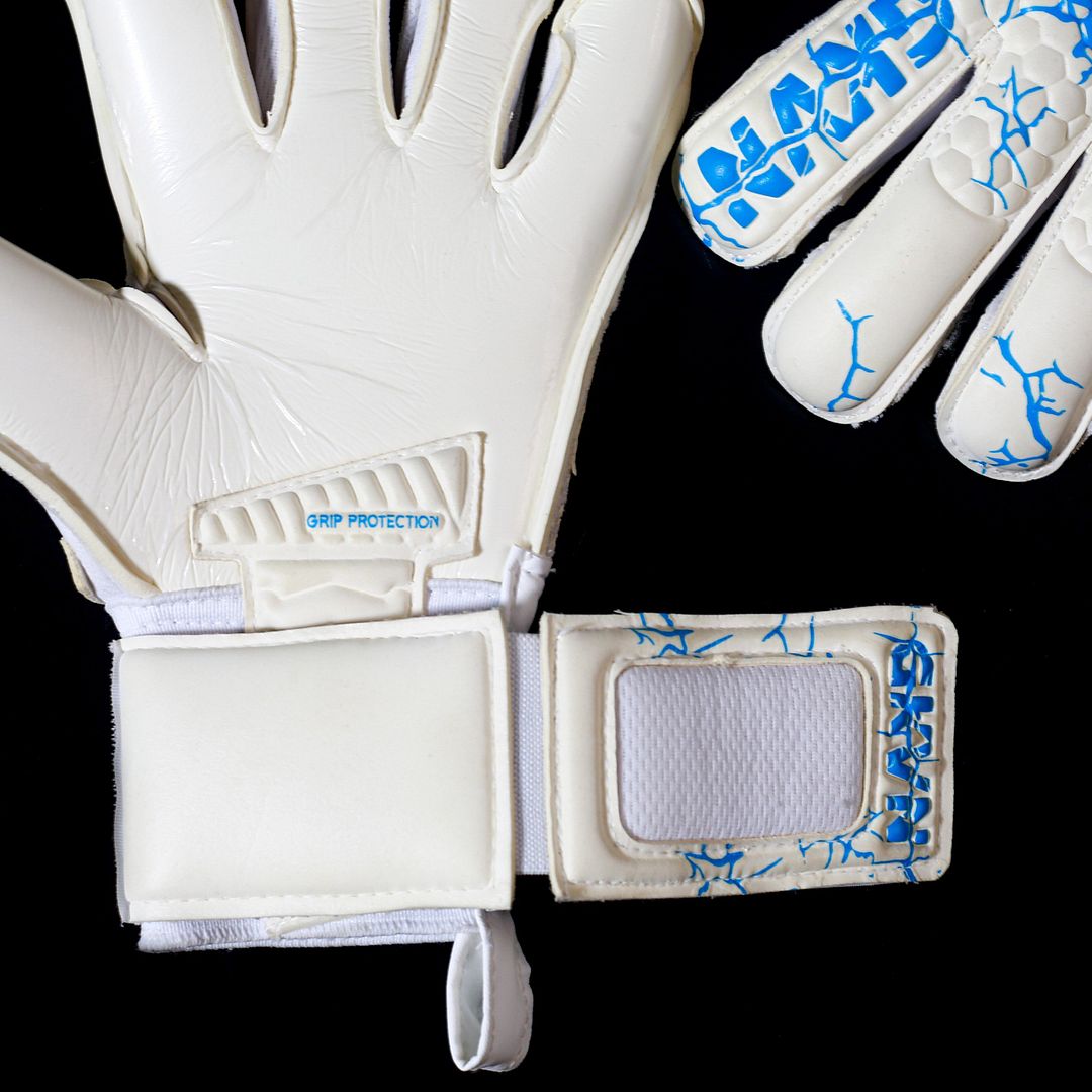 Găng tay thủ môn GKVN Phá Special Contact - màu trắng- xanh blue