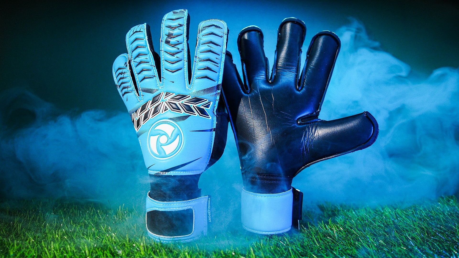 Găng tay thủ môn VGS Archery Pro Contact màu xanh blue